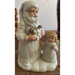 Vintage Style Homco Santa & Angel Figurine #5875